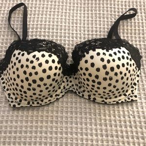 Polka Dot Push Up Bra